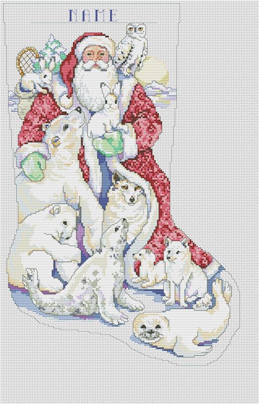 (image for) Father Winter and Friends Stocking